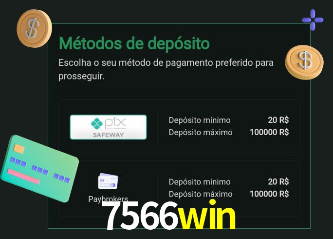 O cassino 7566win oferece uma grande variedade de métodos de pagamento